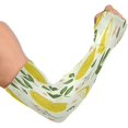 thumbnail image 2 of Manches de Bras Fruit Citron Été Vif Protection Solaire Manches Rafraîchissantes Manches de Soleil Unisexes en Soie Glacée avec Trou pour le Pouce pour Course Cyclisme Conduite Sports Extérieurs, 2 of 7