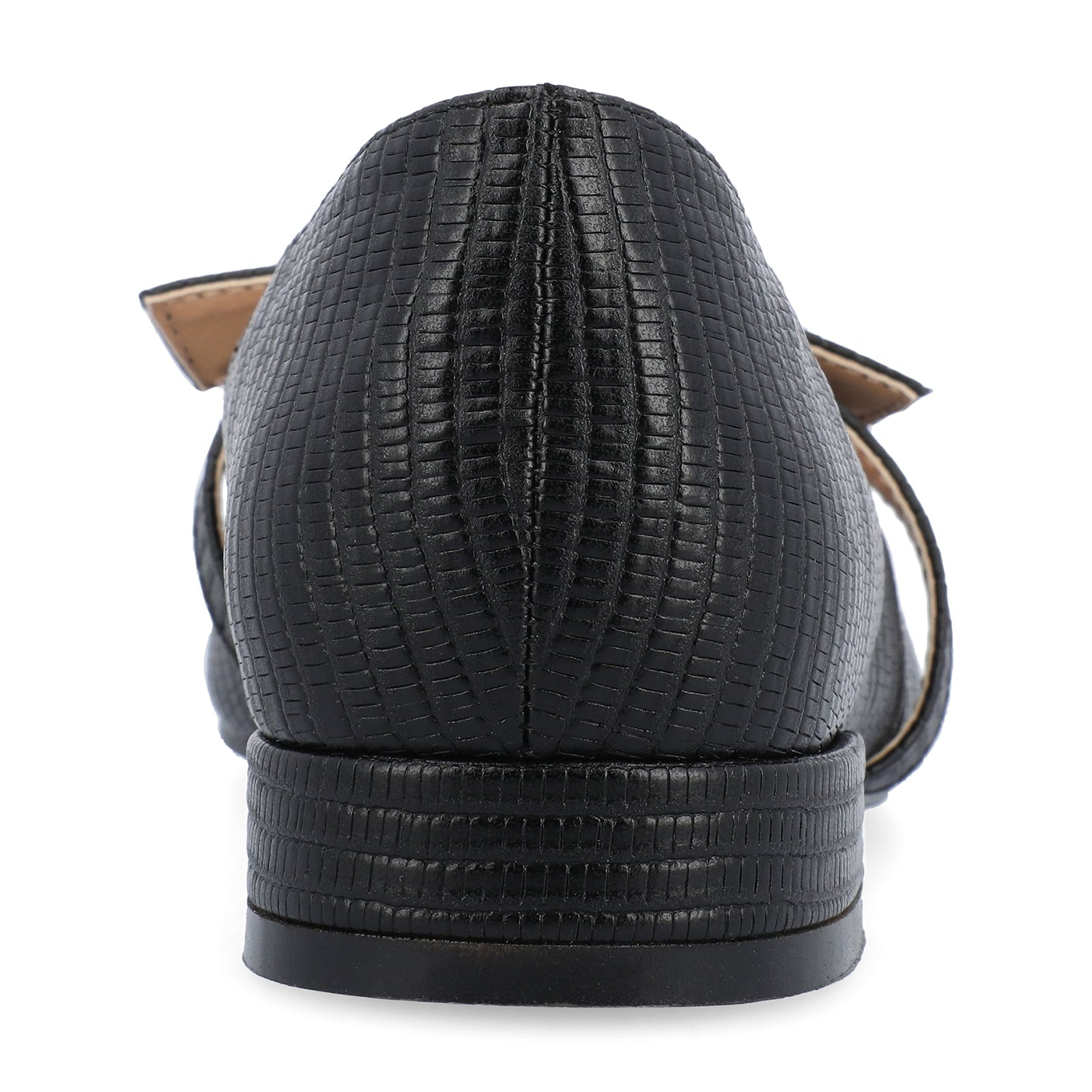 Journee Womens Cait Textured Material Slip On Mary Jane Flats, Widths Available
