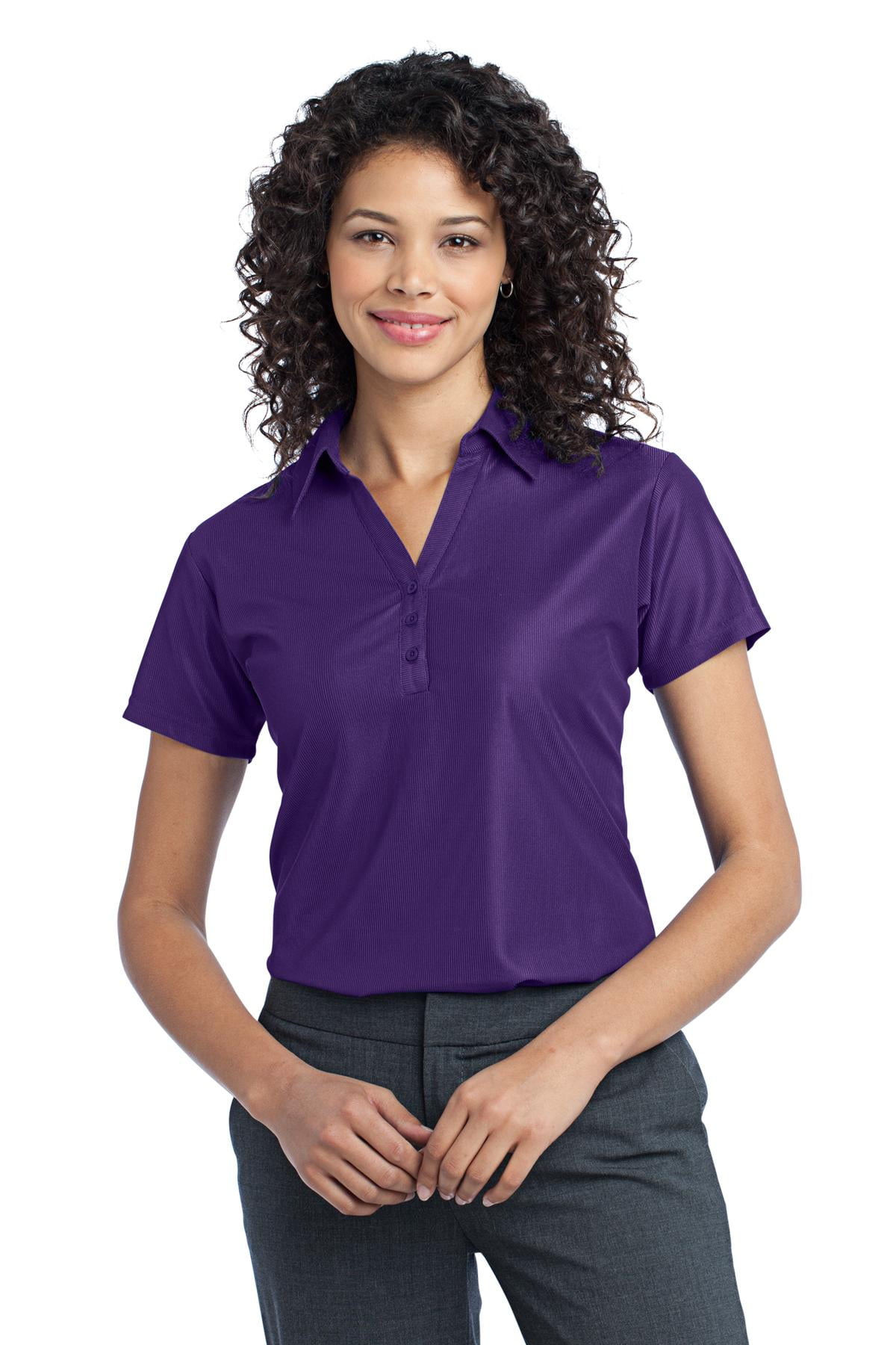 Port Authority Vertical Pique Polo (L512) Black, XS - Walmart.com