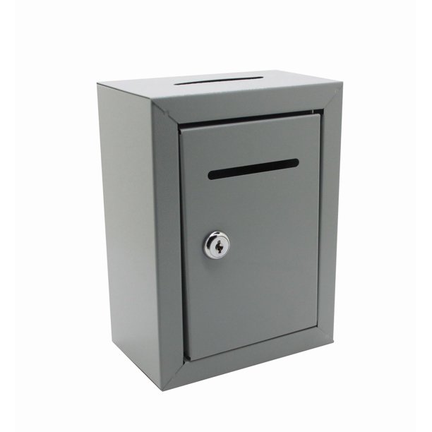 Classic Metal Box,Donation Box,Secure Collection Box,Ballot Box,Ticket