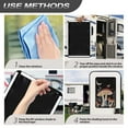 thumbnail image 7 of XYZCANDO Mushroom RV Door Window Shade Fashion Camper Decor Easy to Install Foldable RV Sunshade RV Curtains for Camper Windows Blackout Camper Blackout Shades Fits for RV Interior Door Window Black, 7 of 7