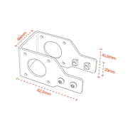 3D Printer Accessories Y Axis Nema 17 42 Stepper Motor Mount Metal Bracket Mounting Holder Support Applicable to 2040 4040 Euro Standard V Slot Aluminum Profile
