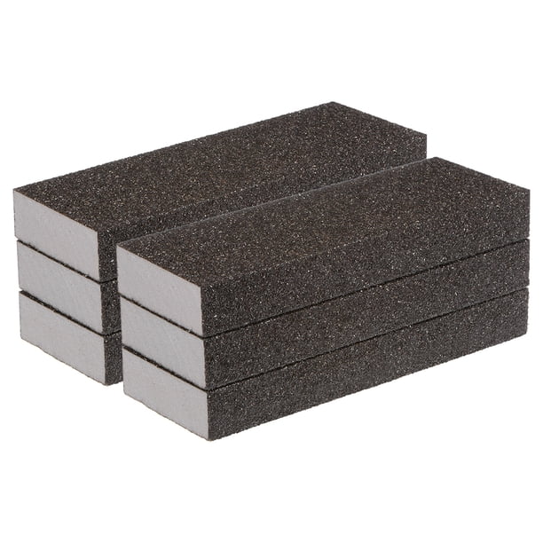 Bloques de Esponja de Lijado Grueso de 6 Paquetes 80-100 Grano, 200x70x25mm