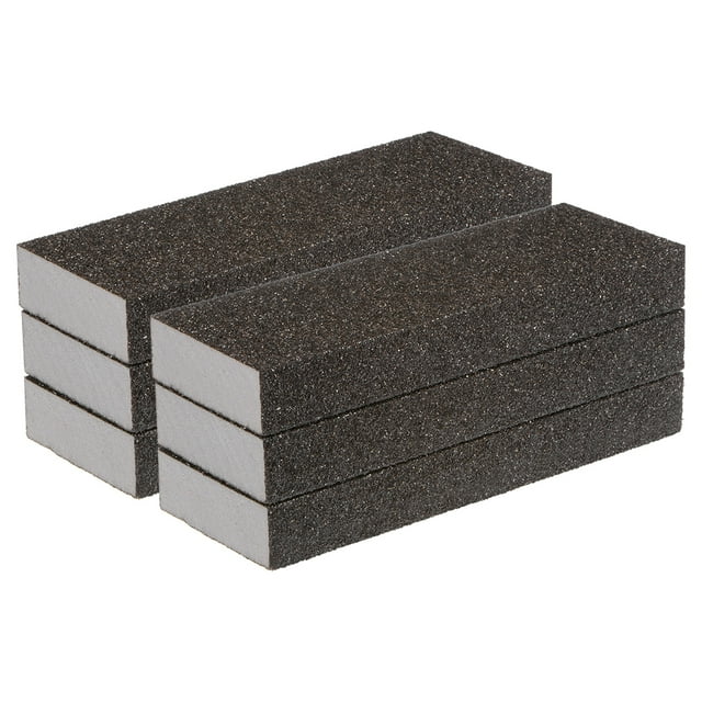 Bloques de Esponja de Lijado Grueso de 6 Paquetes 80-100 Grano, 200x70x25mm