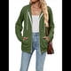 thumbnail image 2 of Sudadera con Capucha Informal con Cremallera para Mujer, Cómoda, Holgada, de Larga, Color Liso, con Bolsillos. Verde S, 2 of 9