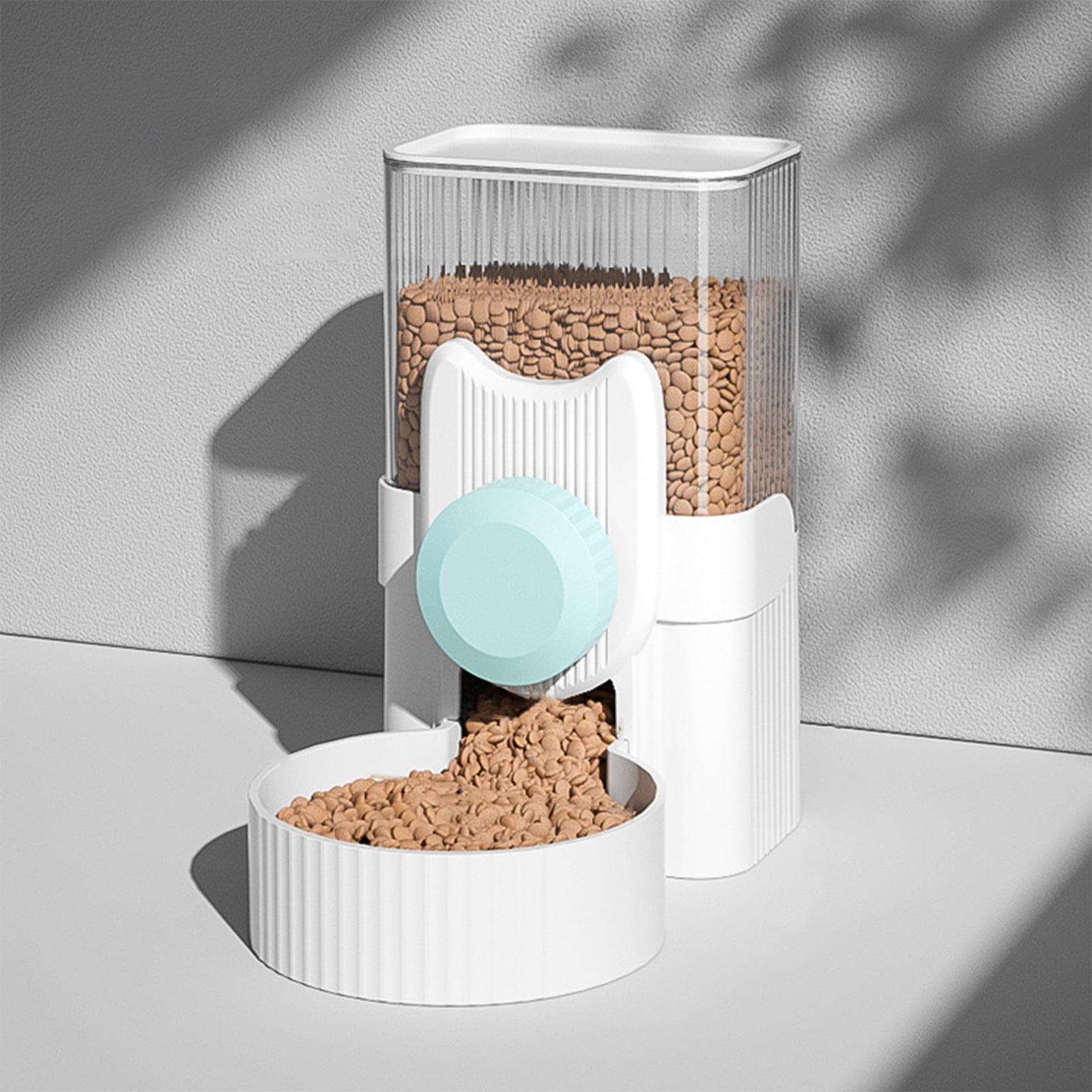 Hanging Pet Feeder for Cage, Automatic Dog Cat Food Dispenser Wall Mounted Feeding Station, Adjustable Height Pet Food Bowl with Large Capacity Easy Clean for Small Pets