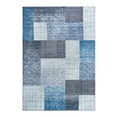 thumbnail image 5 of CAROMIO Washable Area Rug Modern Tile Trellis Floorcover Carpet Modern Contemporary Geometric Chic Distressed Area Rugs Accent Rug, Blue 2.6 x 5 Feet, 5 of 5