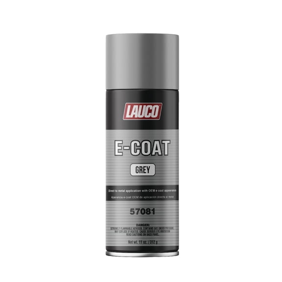 LAUCO E-Coat Gray 11 Oz Aerosol Spray Can – Direct-to-Metal Automotive Paint for Rust Protection, OEM Finish, and Surface Priming (57081)