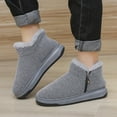 thumbnail image 4 of Zapatos Botas Tobillo Mujeres para Hombres Con Lujoso Forro Pelaje Fuzzy Caliente Interiores, 4 of 9