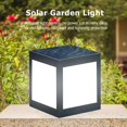 thumbnail image 1 of Lámpara de pilar LED solar ABS resistente al agua para jardín al aire libre Villa Luz (blanco), 1 of 2