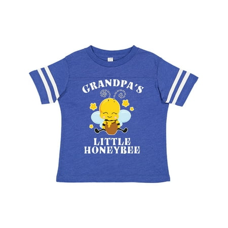 

Inktastic Cute Bee Grandpa s Little Honeybee with Stars Gift Toddler Boy or Toddler Girl T-Shirt