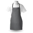 thumbnail image 3 of Doodle Apron Ornamental Scribble Spots Hand Drawn Style Little Spots Spirals Abstract, Unisex Kitchen Bib Apron with Adjustable Neck for Cooking Baking Gardening, Grey White Mustard, by Ambesonne, 3 of 3