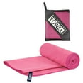 thumbnail image 2 of Toalla de secado rápido, toalla de gimnasio, toalla de viaje, toalla de yoga para fitness, camping al aire libre Rosa roja, 2 of 9