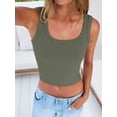 thumbnail image 5 of ANRABESS Tank Tops for Women Scoop Neck Crop Sleeveless Top Summer Going out Basic Tee Cute Ribbed Slim Shirts Clothes 2026 Medium, 5 of 11