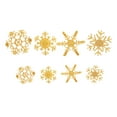 thumbnail image 1 of 8pcs Golden Snowflake Embroidery Clothes Accessories DIY Cloth Applique Patch, 1 of 6