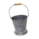 thumbnail image 5 of Maceta portátil decorativa con asa de hierro forjado y estampado de lunares blancos Grande, 5 of 9