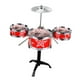 thumbnail image 4 of Juego de batería de jazz para niños, simulación de instrumentos para niños pequeños, juguete musical de desarrollo Rojo, 4 of 9