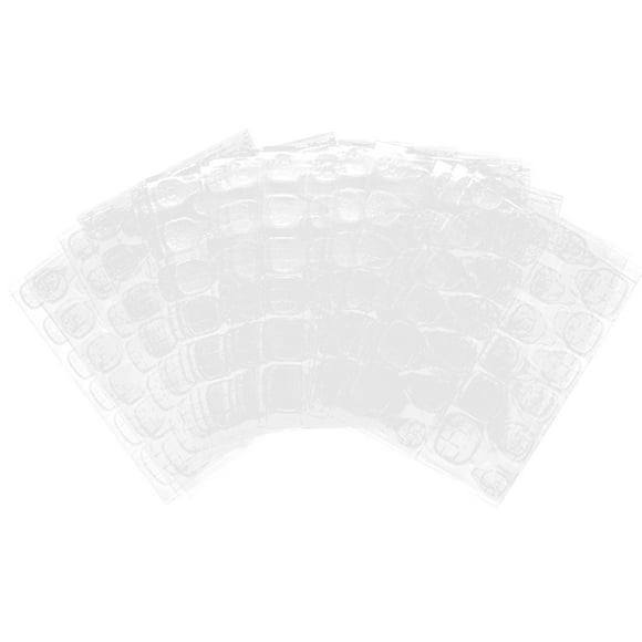50 hojas de pestañas adhesivas finas para uñas, de larga duración, de doble cara, impermeables, transparentes, transpirables, para uñas