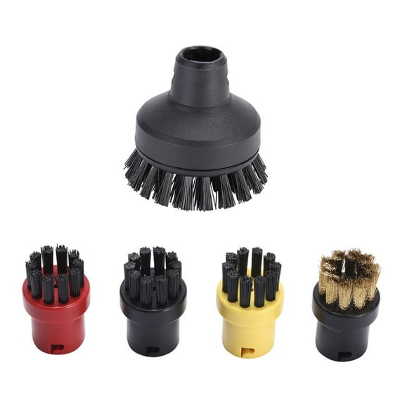 Leyfeng Steam Cleaner Round Brush Set 5 Pcs Steam Cleaners Cleaning Nozzles Attachments Accessories Kit Replacement for Karcher SC1 SC2 SC3 SC4 SC5 SC7 CTK10