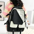 thumbnail image 2 of Waterproof Cute Backpack for School, Elementary Middle School Bags Women Men Casual Travel Daypacks-black, 2 of 6