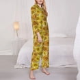 thumbnail image 3 of Naloa Sunflowers1 Pajamas for Women Set, Womens Pajama Sets, Lounge Sets for Women, 2pjs for Women-Large, 3 of 7