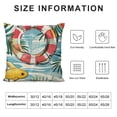 thumbnail image 5 of PRATYUS Hello Sunshine Pool Decorative Throw Pillow Covers, Happy Summer Duck Watermelon Swimming Ring Cushion Case Decor, Seasonal Home Decoration for Sofa Couch 12x12in, 5 of 5