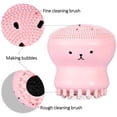 thumbnail image 2 of Limpiador facial, cepillo de limpieza facial de pulpo pequeño, limpiador de esponja facial de silicona, herramienta de limpieza de la piel facial (juego de 4) JAMW Sencillez, 2 of 5