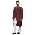 thumbnail image 1 of Atasi Solid Button Down Designer Kurta For Boys Casual Long Sleeve Kurta, 1 of 6