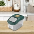 thumbnail image 3 of WIFKLSIIPG 10KG Kitchen Containers Buckets and Lunch Boxes Grain SeaLED Cans Household Storage of Pet Dog Food and Cat Food.(Green), 3 of 6