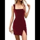 thumbnail image 2 of Vestido Gótico Vintage de Talla Grande para Mujer, Ropa Romántica Informal, Vestido de Moda. Vino Tinto XL, 2 of 9