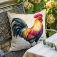 thumbnail image 5 of Rooster Throw Pillow Cover Retro Chicken Farm Animal Rustic Country Cotton Linen Cushion Cover Throw Pillow Case with Invisible Zipper for Couch Sofa Bed Chair Car 26x26 Inch, 5 of 9