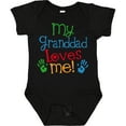 thumbnail image 3 of Inktastic My Granddad Loves Me Boys or Girls Baby Bodysuit, 3 of 5