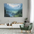 thumbnail image 2 of ONETECH Nature Mountain Tapestry,Green Forest Trees Nature Landscape Tapestry Wall Hanging for Dorm Living Room Bedroom Home Decor (40"x30"inch), 2 of 7