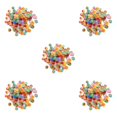 thumbnail image 1 of VONKY 200-Pack Round Crackle Beads 8mm Beautiful Handcrafted Bead DIY Jewelry Sewing Craft Type1 5PCS, 1 of 1