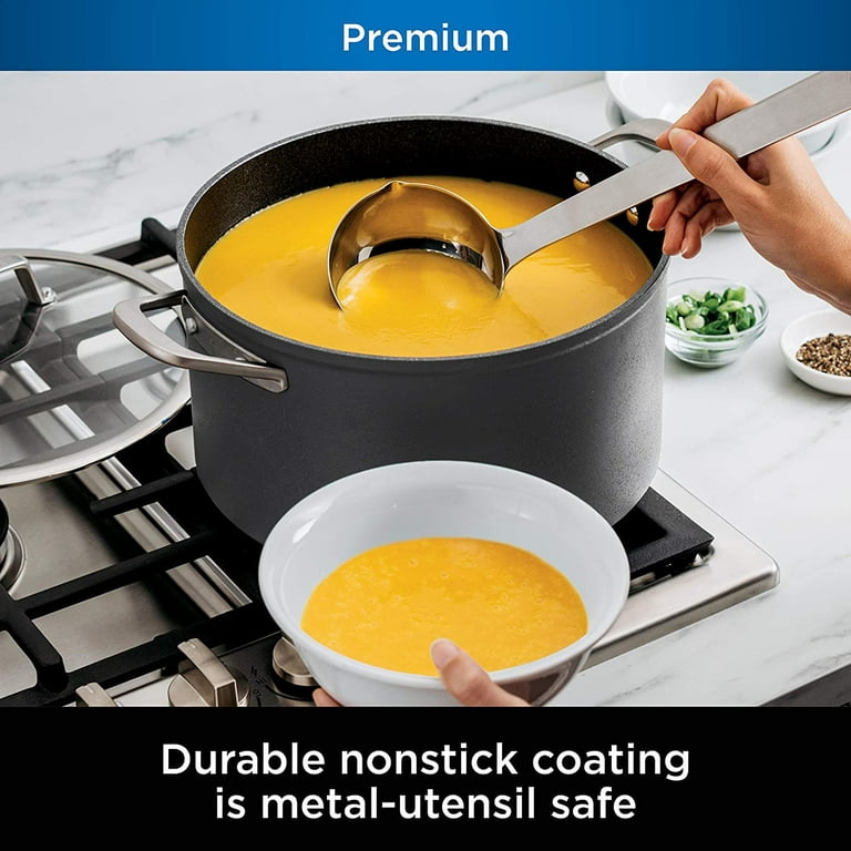 Ninja C50480 Foodi NeverStick Premium 8-Quart Stock Pot with Glass Lid