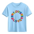 thumbnail image 1 of TaTaai School Season Cute Print Short Sleeve T-Shirt, Valentine's Day Casual Top, Unisex All Season Graphic Tee Gift, 1 of 8