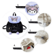 thumbnail image 4 of Mochila Felpa Kuromi Belug, Negro Morado, 4 of 5