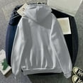thumbnail image 3 of Women's Fashion Hoodies & Sweatshirts Long Hoodies Pullover Casual Print Grey M, 3 of 4