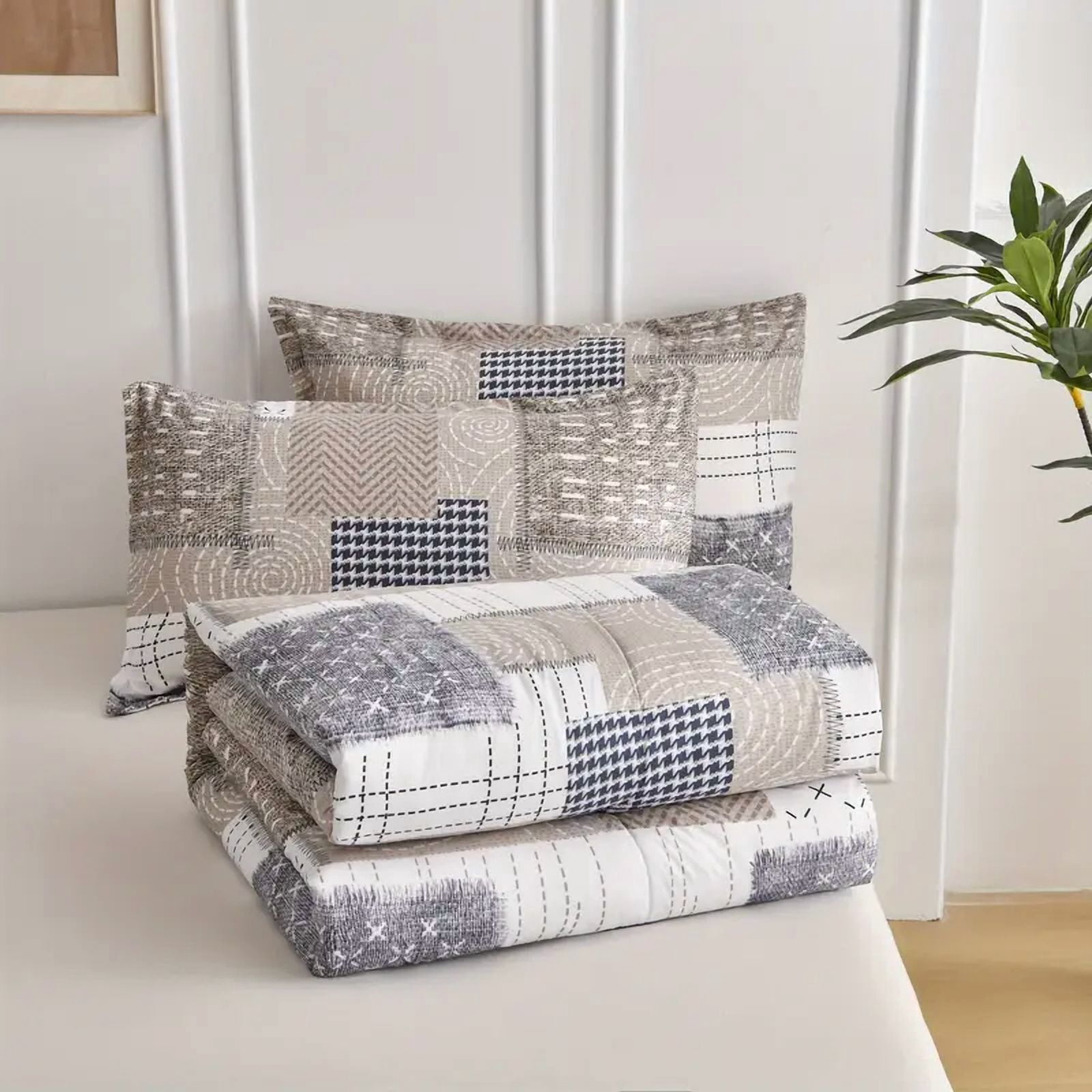 3 Pieces Comforter Set King (Comforter *1+Pillowcase*2)