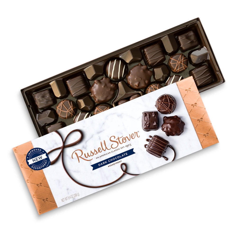 Russell Stover 4403 Dark Chocolate Assortment, 9.4 oz. Box - Walmart