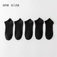 thumbnail image 3 of 5 Pairs/Bag Trainer Boat Sox Elastic Breathable Invisible Ankle Women And Men  Socks Boat Sox Cotton Sock GREY, 3 of 8
