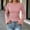Pink, variant on Womens Bell Long Sleeve Basic Shirts Crew Neck Going Out Tops Slim Fit Casual Solid Shirt Y2K Fashion Clothing