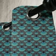 thumbnail image 3 of Ambesonne Geometric Grommet Curtain, Trippy Half Circles, 50" x 96", Jade Green Charcoal Grey, 3 of 6