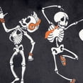 thumbnail image 4 of Lush Decor Halloween  Rocking Skeleton Decorative Pillow Black Single 12X12, 4 of 5