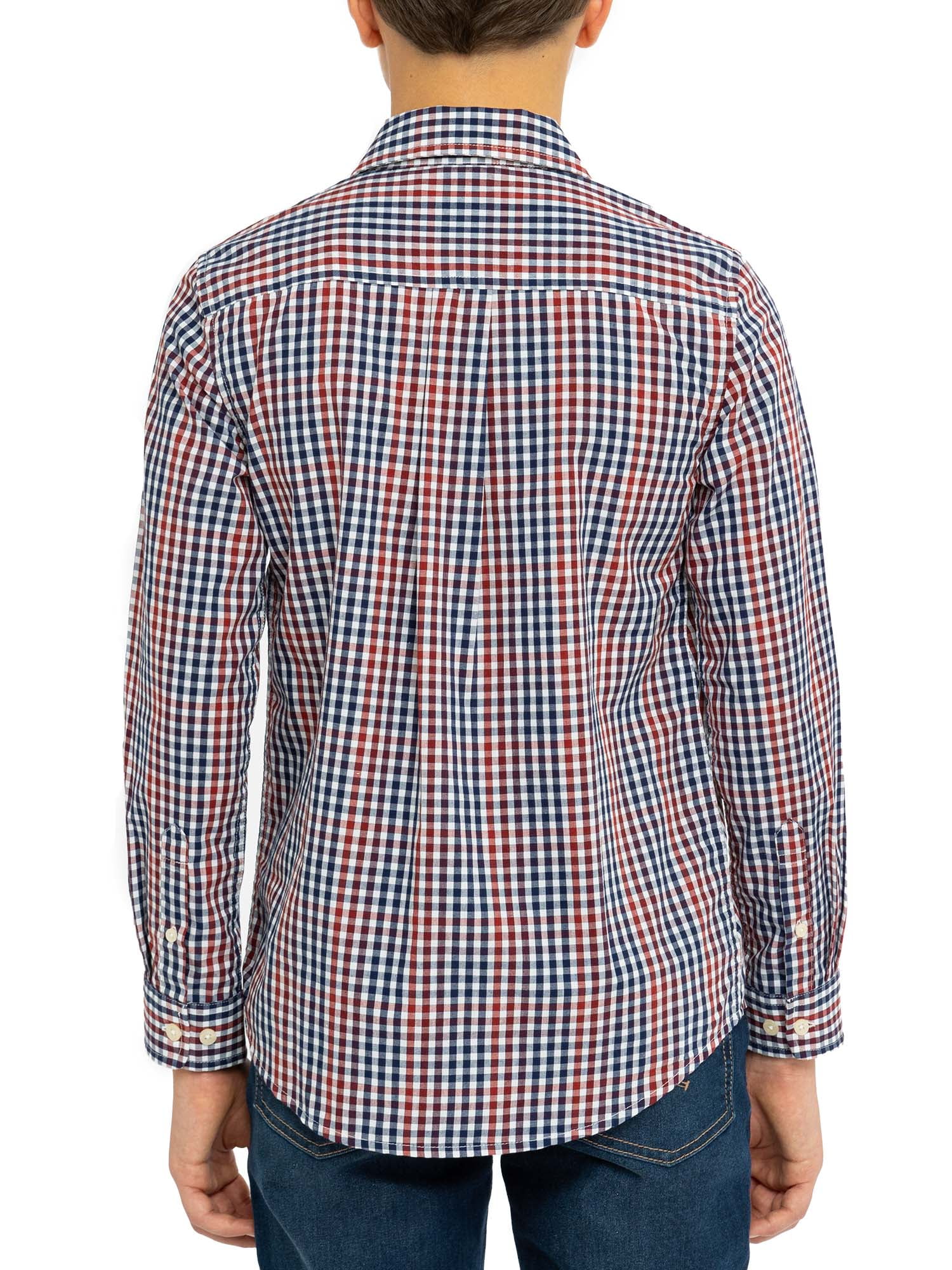 U.S. Polo Assn. Boys Long Sleeve Button Down Shirt, Sizes 4-18