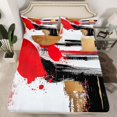 thumbnail image 2 of Erosebridal Splash Bed Sheets Set Full Size,Abstract Artwork Bedding Full Size,Gradient Decoration,Breathable,4pcs, 2 of 7