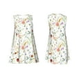 thumbnail image 7 of Sikiie Wildflower Watercolor Print Women's Sleeveless Dress with Pockets Round Neck Sundress, Suitable for Daily, Office, Vacation Summer Wear, 7 of 7
