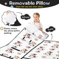 thumbnail image 3 of Cow and Hat White Pattern Toddler Nap Mat with Pillow & Blanket, Soft Sleeping Mat for Preschool Daycare Travel Sleepovers, 3 of 6