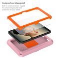 thumbnail image 3 of Dteck Fits for Kindle Fire 7 Tablet (12th Generation, 2022 Release), Full-Body Drop-Proof with Screen Protector 360 Rotate Stand Crossbody Shoulder Strap Case Cover, Pink, 3 of 7