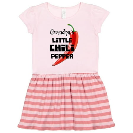 

Inktastic Grandpa s Little Chili Pepper Gift Toddler Girl Dress